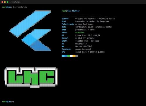 Primeira parte da oficina de Flutter