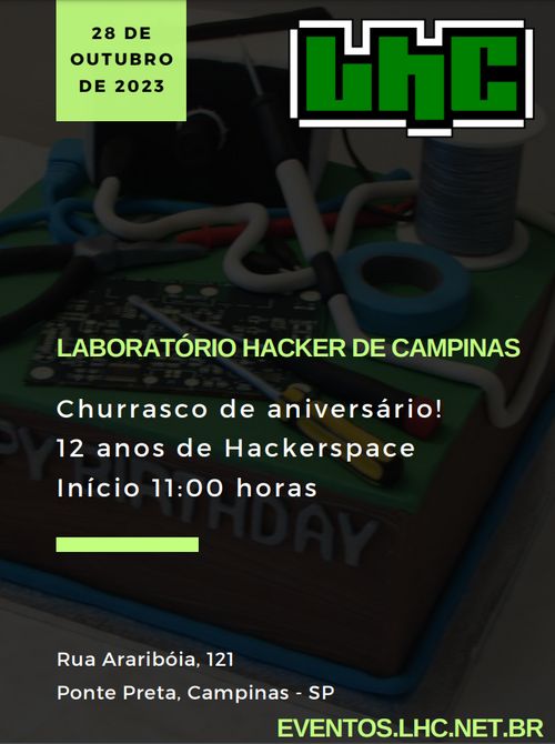Aniversário de 12 anos do Laboratório Hacker de Campinas