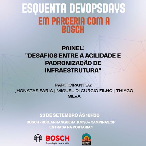 Esquenta DevOpsDays com apoio da Bosch